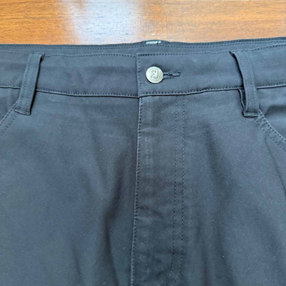 FootJoy Golf Pants Mens 35x30 Black Athletic Fit Performance Stretch SKU 24193 - Picture 4 of 13